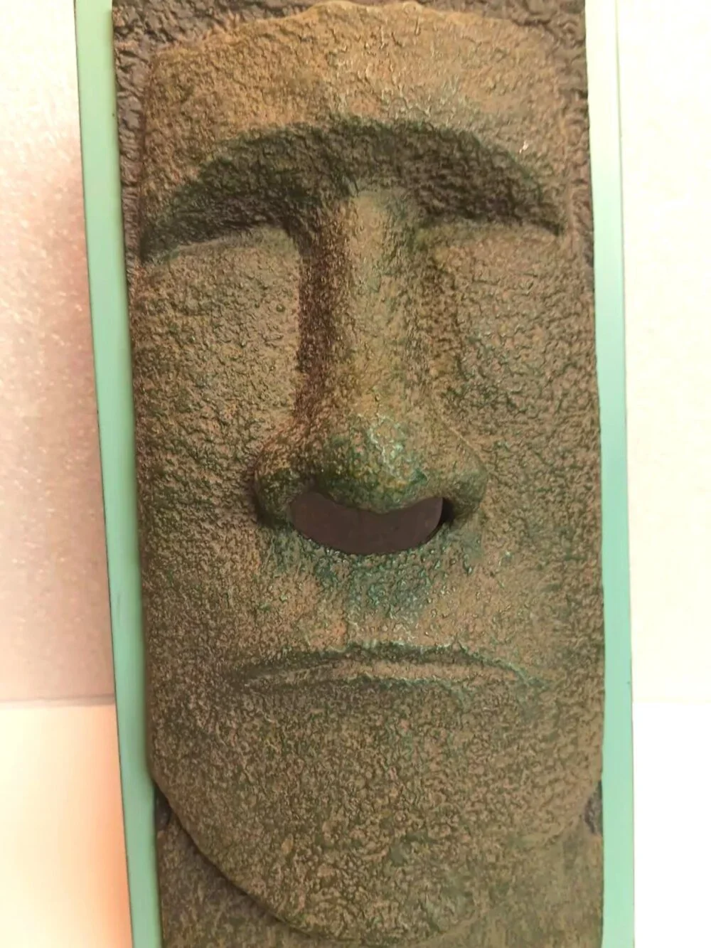 Easter Island Moai resin tissue box cover. Fun lover gift.